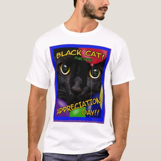 Black Cat Appreciation Day 2011 T-shirt (Voorkant)
