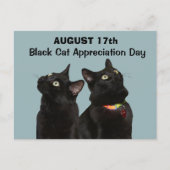 Black Cat Appreciation Day Briefkaart (Voorkant)