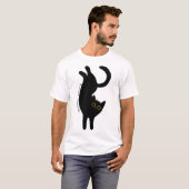 Black Cat Appreciation Day, cartoon T-shirt (Voorkant volledig)