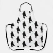 Black Cat Apron Schort (Voorkant)