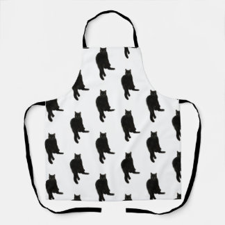 Black Cat Apron Schort