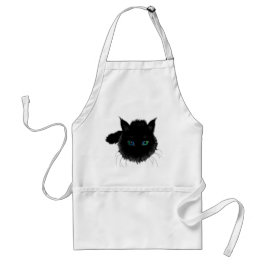 Black Cat Apron Standaard Schort