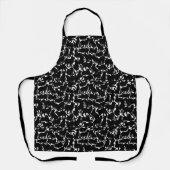 Black Cat Aprons Cat Lover Art Aprons Schort (Voorkant)