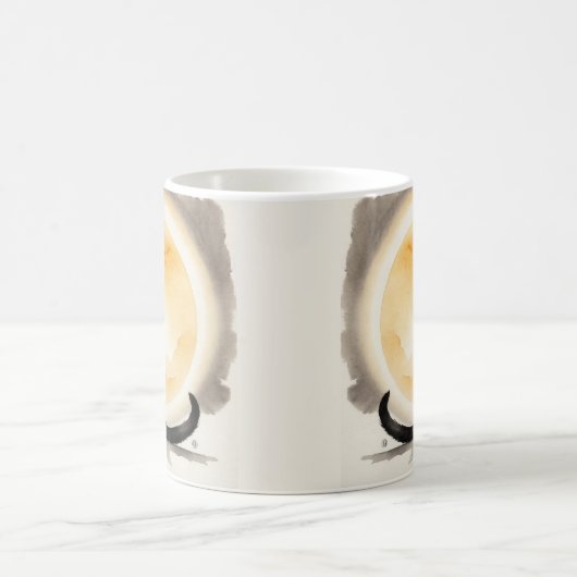 Black Cat Aquarell Koffiemok (Center)