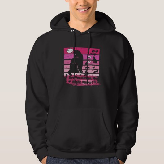 Black cat Are You Kitten Me Right Meow Hoodie (Voorkant)
