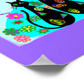 Black Cat Art "Fantasy Cats of Summer" Poster (Hoek)