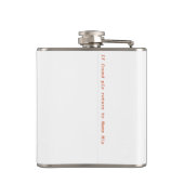 Black Cat Art Nouveau Chat Noir Steinlen Heupfles (Achterkant)