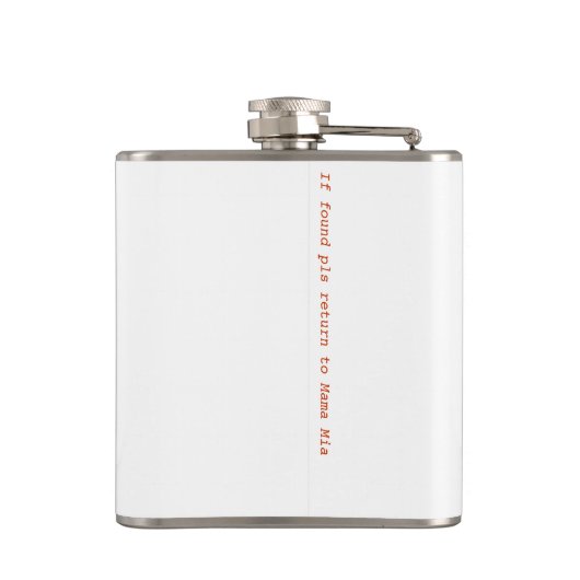 Black Cat Art Nouveau Chat Noir Steinlen Heupfles (Achterkant)