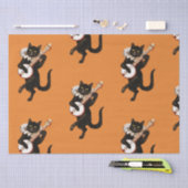 BLACK CAT ART NOUVEAU HALLOEEN Tissue Paper Tissuepapier (Craft)