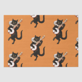 BLACK CAT ART NOUVEAU HALLOEEN Tissue Paper Tissuepapier