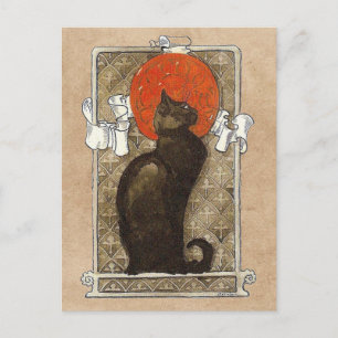 Black Cat - Art Nouveau - Theophile Steinlen Postc Briefkaart