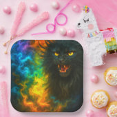 Black Cat Art Papieren Bordje (Feest)