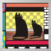 Black Cat Art, Poster voor twee vrienden (Voorkant)