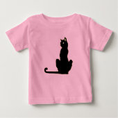 Black Cat Baby/Toddler T-Shirt (Voorkant)