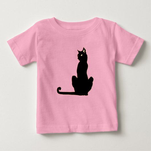 Black Cat Baby/Toddler T-Shirt (Voorkant)