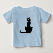Black Cat Baby/Toddler T-Shirt (Voorkant)