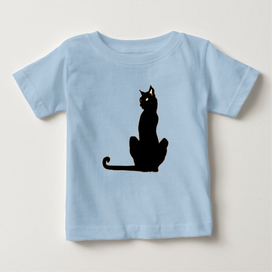 Black Cat Baby/Toddler T-Shirt (Voorkant)