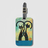 Black Cat Bagagelabel (Voorkant (verticaal))