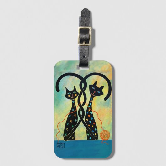 Black Cat Bagagelabel (Voorkant (verticaal))
