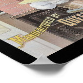 Black Cat Baking Soda Buffalo New York Briefkaart Poster (Hoek)