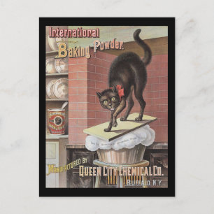 Black Cat Baking Soda Buffalo Verenigde Staten Briefkaart
