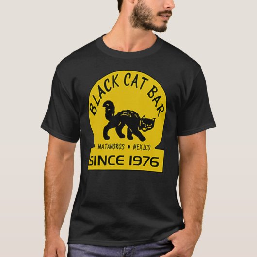 Black Cat Bar "Black Cat's" T-shirt (Voorkant)