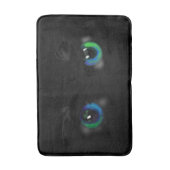 Black Cat Bath Mat Blue Green Eyes (Voorkant Verticaal)