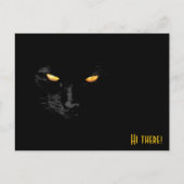 Black Cat-begroetingen grappig aanpasbaar Briefkaart (Voorkant)