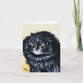 Black Cat beroemd gemaakt door Louis Wain Bedankkaart (Voorkant)