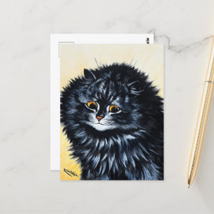 Black Cat beroemd gemaakt door Louis Wain Briefkaart
