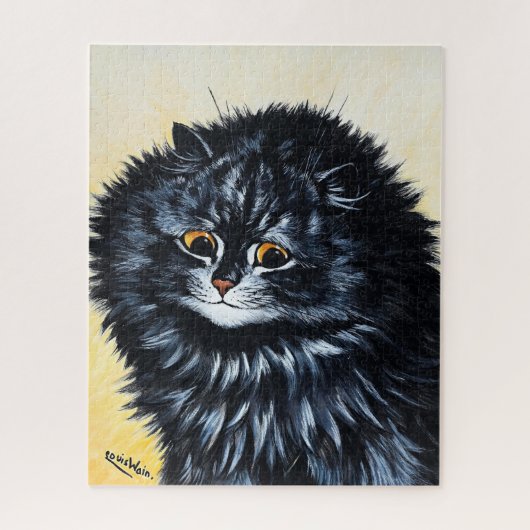 Black Cat beroemd gemaakt door Louis Wain Legpuzzel (Verticaal)