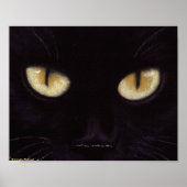 Black Cat Big Eyes Poster (Voorkant)