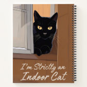 Black Cat bij het Window Journal Notitieboek (Achterkant)
