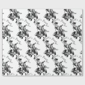 Black Cat Biker Babe Thunder_Cove Cadeaupapier (Vlak)