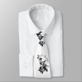 Black Cat Biker Babe Thunder_Cove Stropdas (Gebonden)