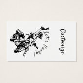Black Cat Biker Babe Thunder_Cove Visitekaartje (Achterkant)