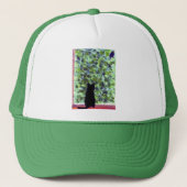 Black Cat Bird Watching! Cute Kat Trucker Pet (Voorkant)