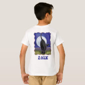 Black Cat Birthday Girl T-Shirts (Achterkant volledig)