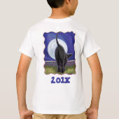 Black Cat Birthday Girl T-Shirts (Achterkant)