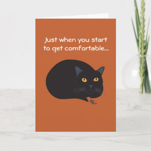 Black Cat Birthday Kaart