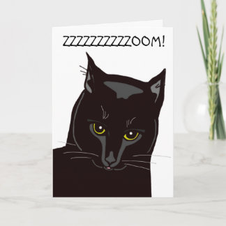 Black Cat Birthday Kaart