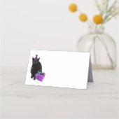 Black Cat Birthday Party Place Kaarten Plaatskaartje (Voorkant)