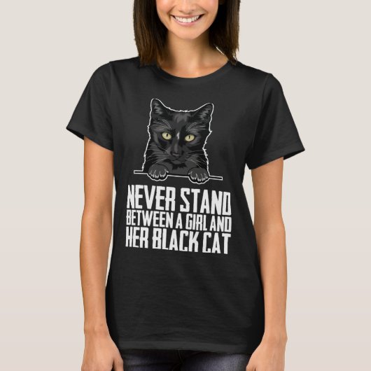 Black cat  Black cats  Black kitten T-shirt (Voorkant)