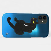 BLACK CAT blauw Case-Mate iPhone Case (Achterkant (horizontaal))