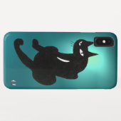 BLACK CAT blauw Case-Mate iPhone Case (Achterkant (horizontaal))