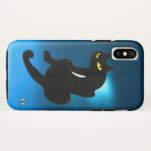 BLACK CAT blauw Case-Mate iPhone Case (Achterkant (horizontaal))