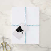 Black cat boo Halloween gift cats Cadeaulabel (Met Touw)