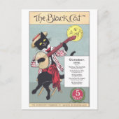 Black Cat Briefkaart (Voorkant)