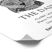 Black Cat bruiloft handtekening Drink teken Poster (Hoek)