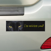 Black Cat Bumpersticker (Op auto)
